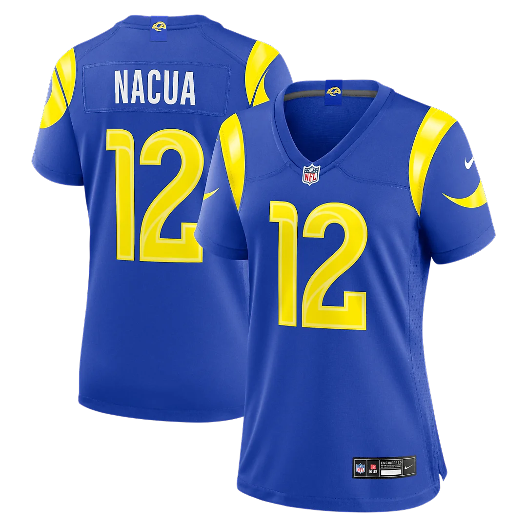 Zennovawear Puka Nacua Los Angeles Rams Women's Game Jersey - Royal