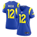 Zennovawear Puka Nacua Los Angeles Rams Women's Game Jersey - Royal