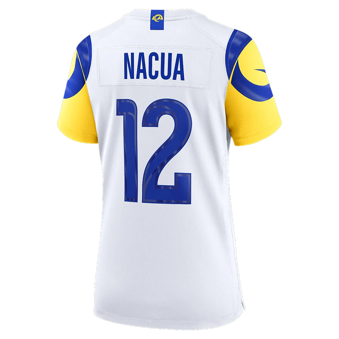 Zennovawear Puka Nacua Los Angeles Rams Women's Game Jersey - White