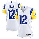 Zennovawear Puka Nacua Los Angeles Rams Women's Game Jersey - White