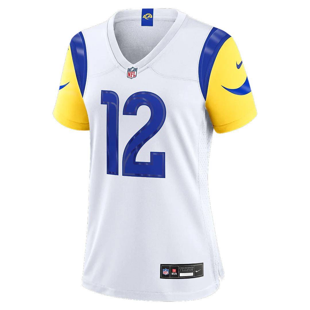 Zennovawear Puka Nacua Los Angeles Rams Women's Game Jersey - White