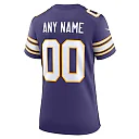 Zennovawear Minnesota Vikings Women's Classic Custom Game Jersey - Purple