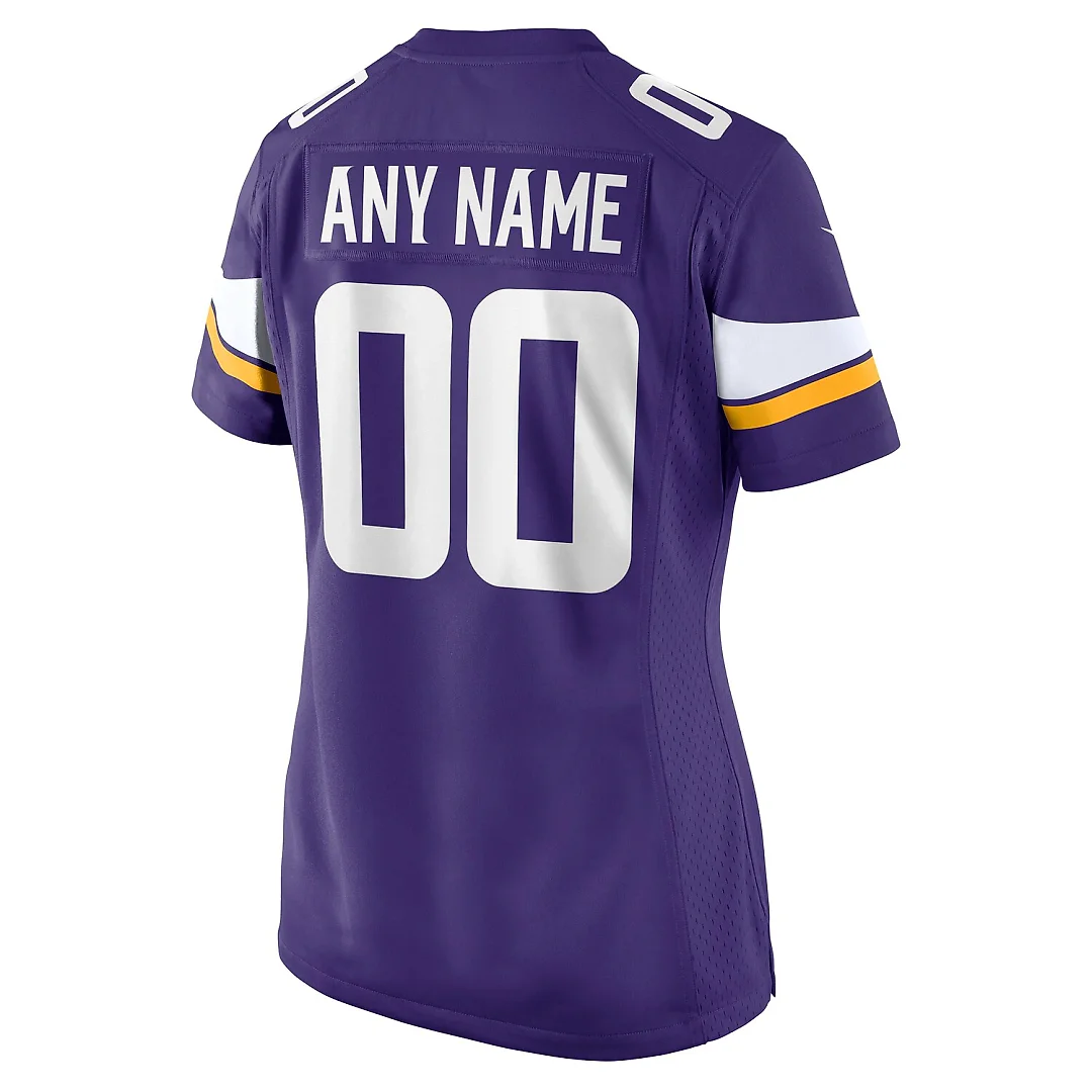 Zennovawear Minnesota Vikings Women's Custom Game Jersey - Purple
