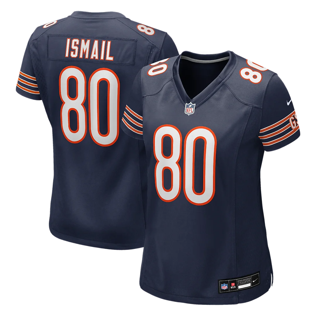 Zennovawear Qadir Ismail Chicago Bears Women's Team Game Jersey - Navy