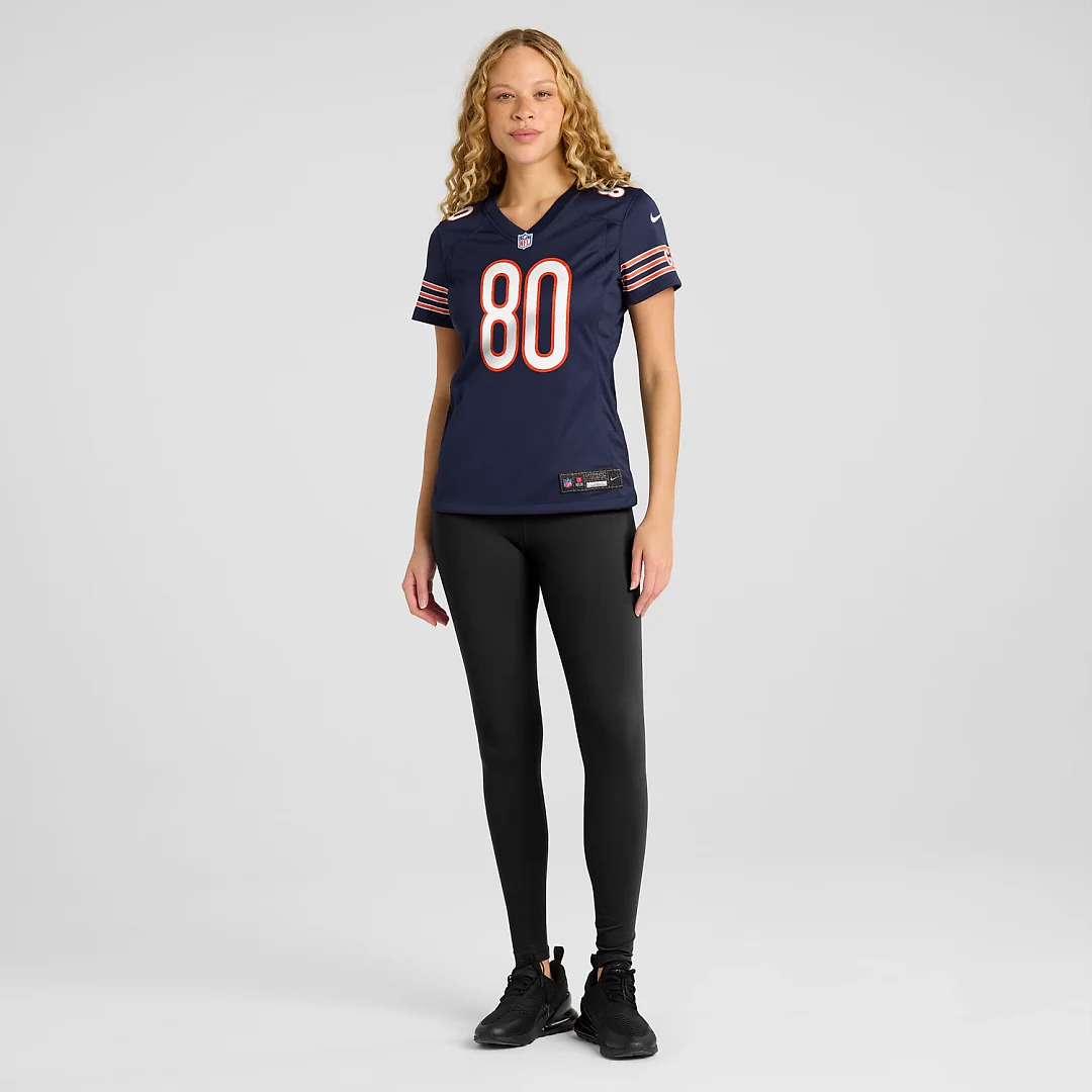 Zennovawear Qadir Ismail Chicago Bears Women's Team Game Jersey - Navy