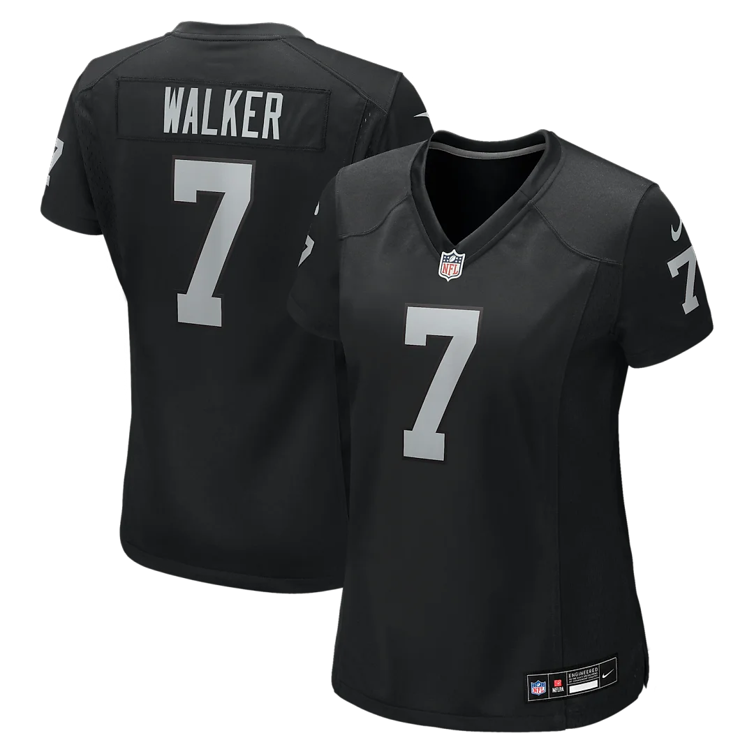 Zennovawear Quay Walker Las Vegas Raiders Women's Team Game Jersey - Black