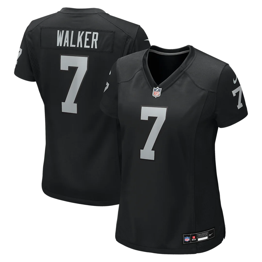 Zennovawear Quay Walker Las Vegas Raiders Women's Team Game Jersey - Black