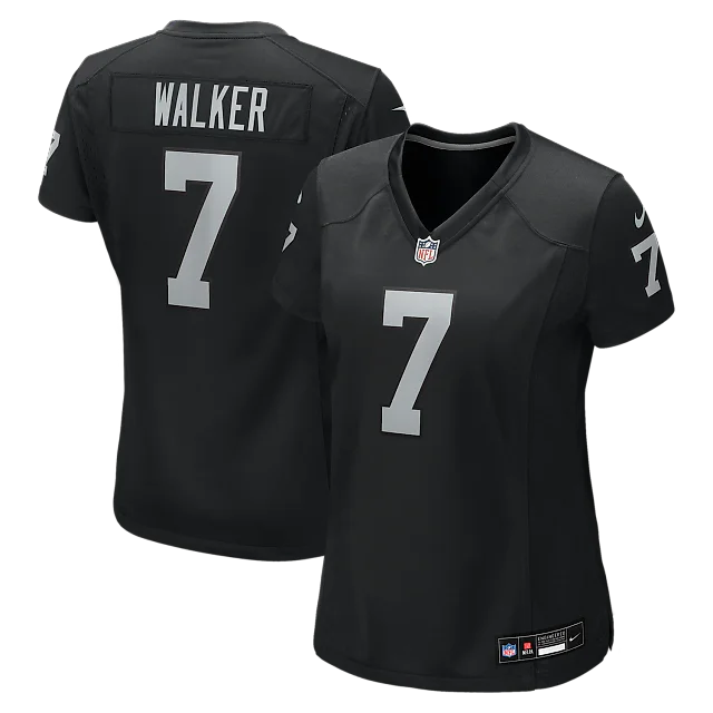 Zennovawear Quay Walker Las Vegas Raiders Women's Team Game Jersey - Black