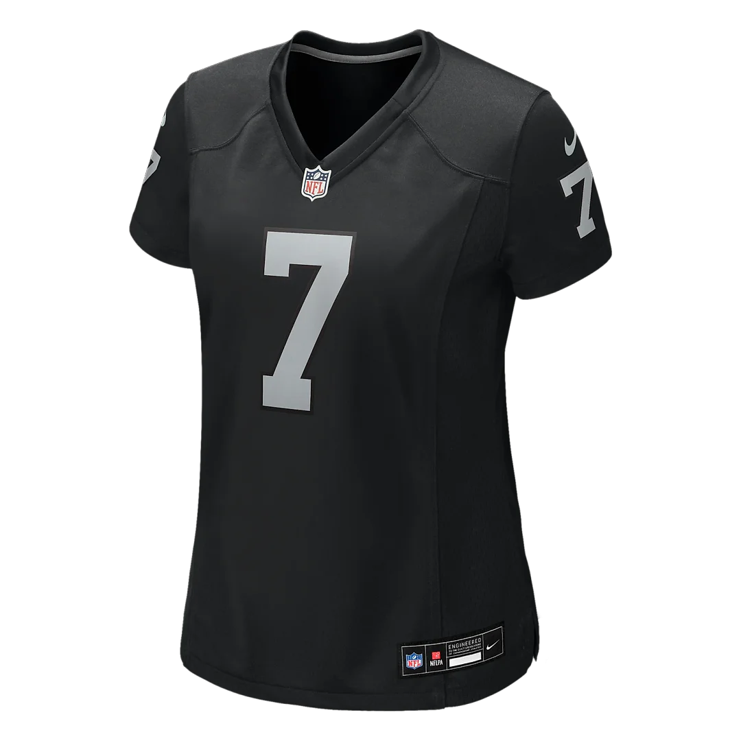 Zennovawear Quay Walker Las Vegas Raiders Women's Team Game Jersey - Black