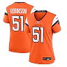 Zennovawear Que Robinson Denver Broncos Women's Team Game Jersey - Orange