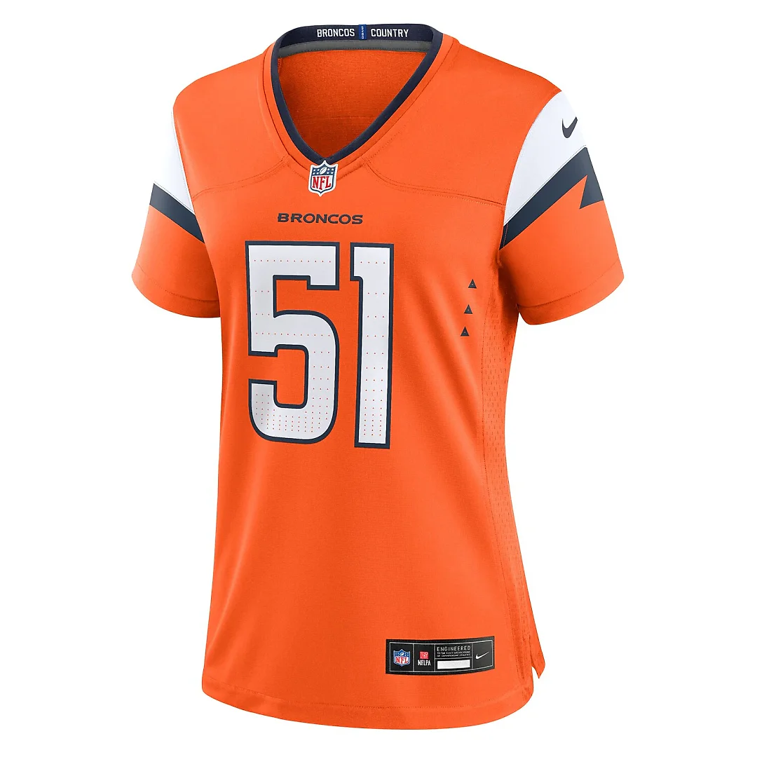 Zennovawear Que Robinson Denver Broncos Women's Team Game Jersey - Orange