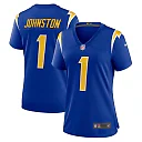 Zennovawear Quentin Johnston Los Angeles Chargers Women's Alternate Game Jersey - Royal