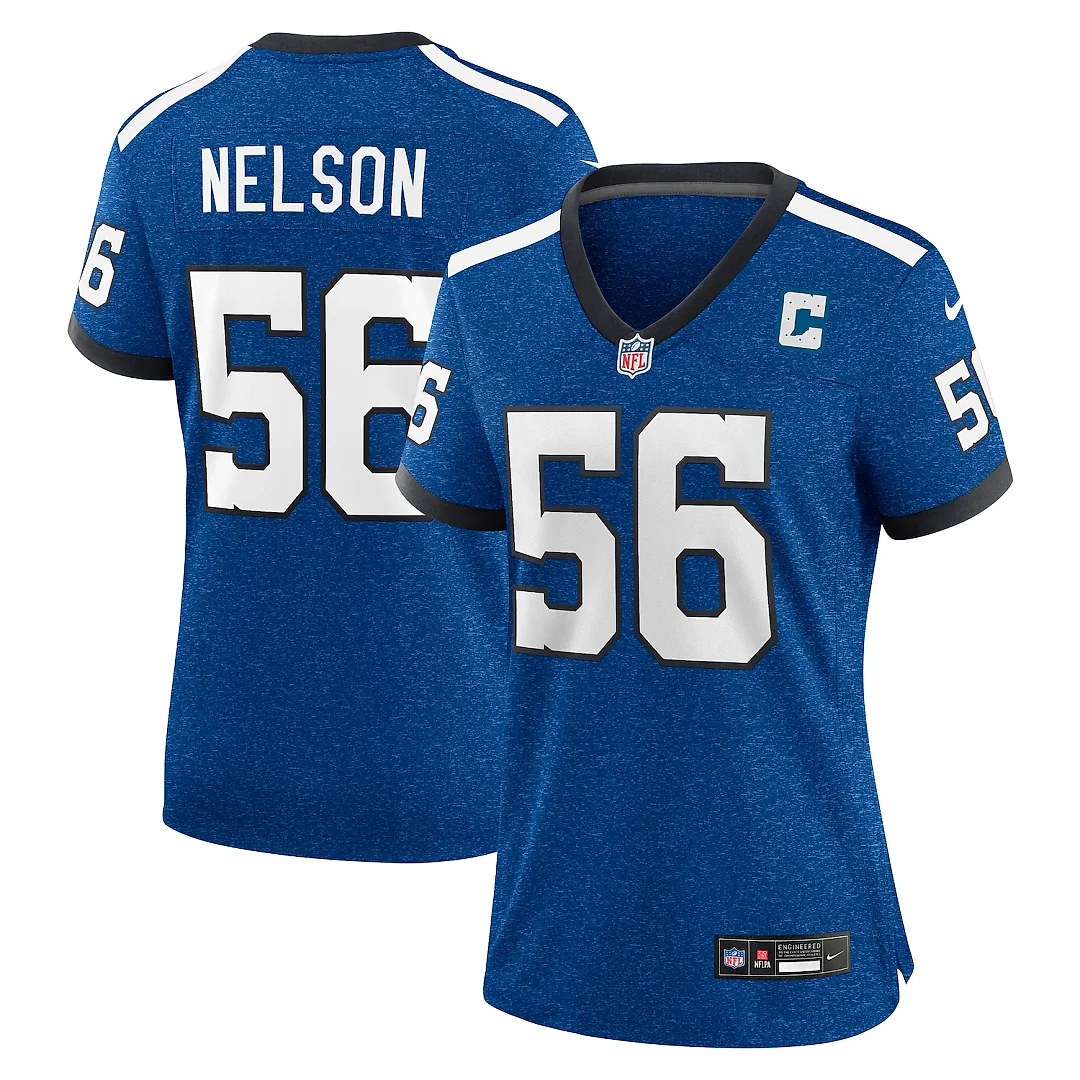 Zennovawear Quenton Nelson Indianapolis Colts Women's Indiana Nights Alternate Game Jersey - Royal