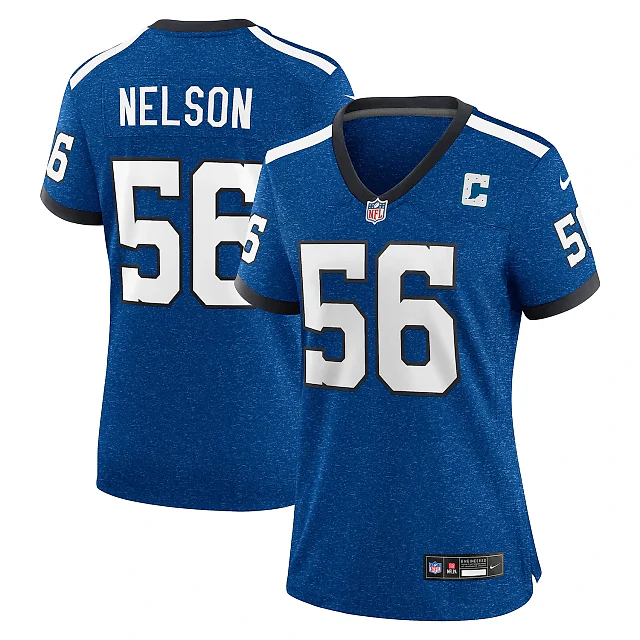 Zennovawear Quenton Nelson Indianapolis Colts Women's Indiana Nights Alternate Game Jersey - Royal
