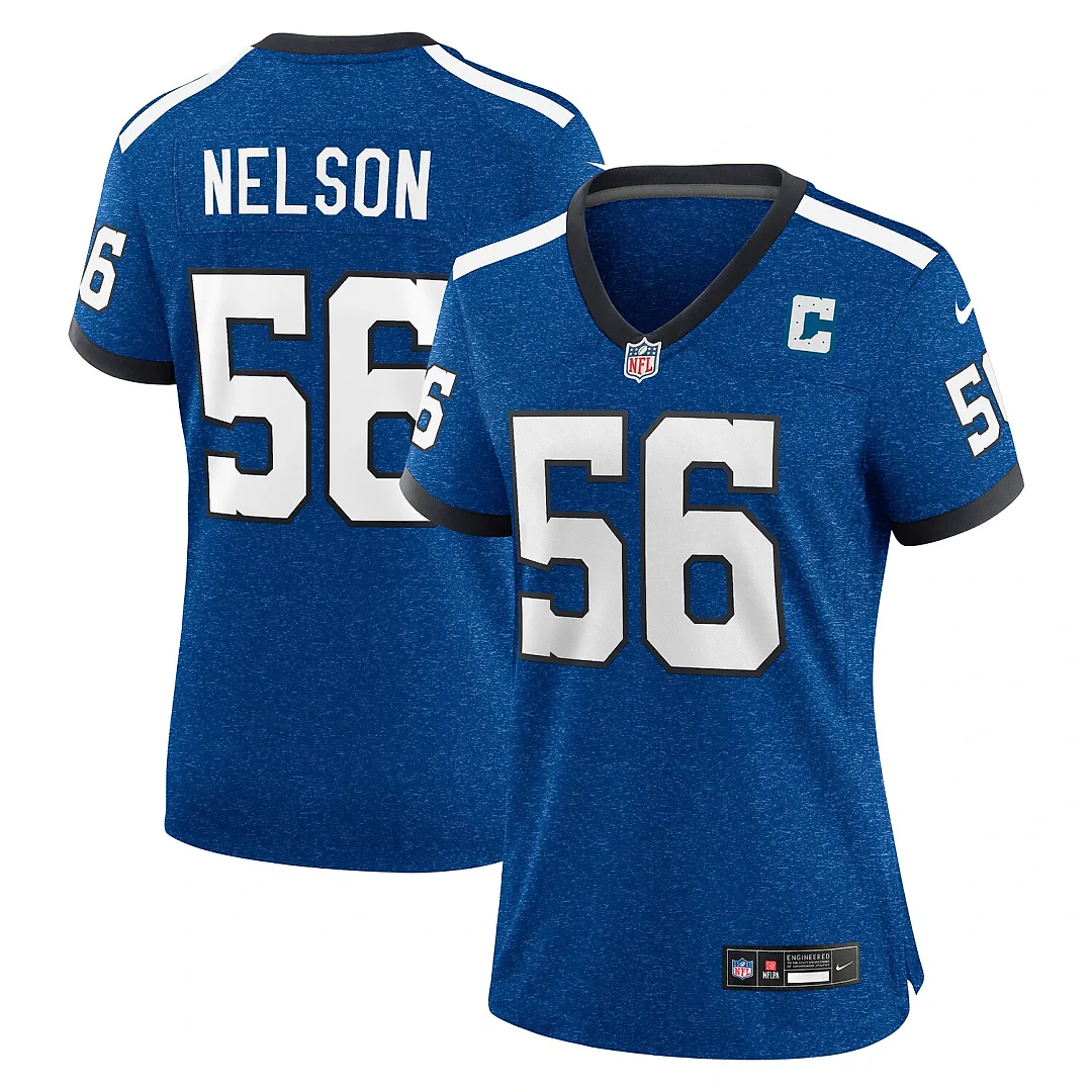 Zennovawear Quenton Nelson Indianapolis Colts Women's Indiana Nights Alternate Game Jersey - Royal