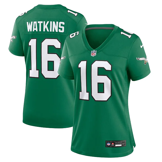 Zennovawear Quez Watkins Philadelphia Eagles Women's Alternate Game Jersey - Kelly Green