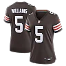 Zennovawear Quincy Williams Cleveland Browns Women's Team Game Jersey - Brown