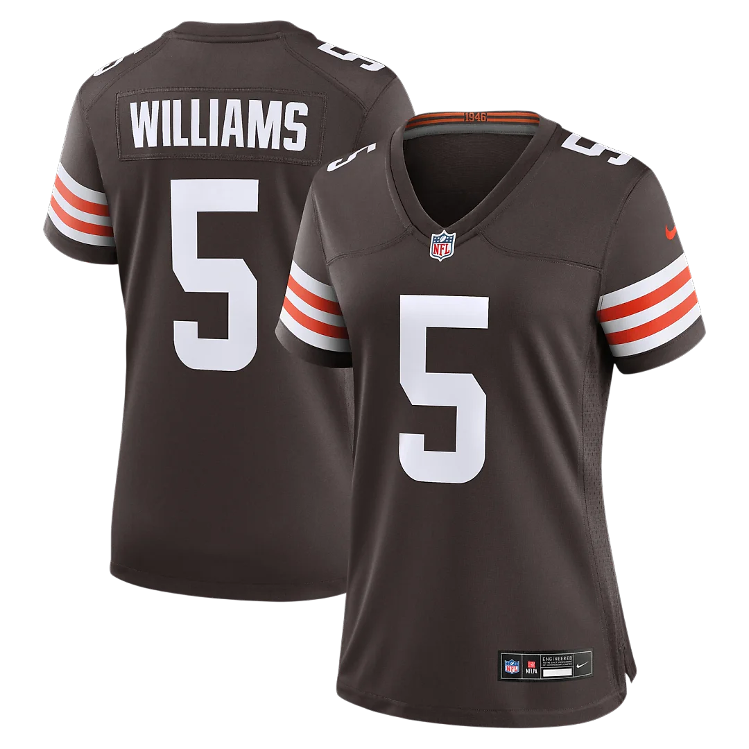 Zennovawear Quincy Williams Cleveland Browns Women's Team Game Jersey - Brown