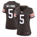 Zennovawear Quincy Williams Cleveland Browns Women's Team Game Jersey - Brown
