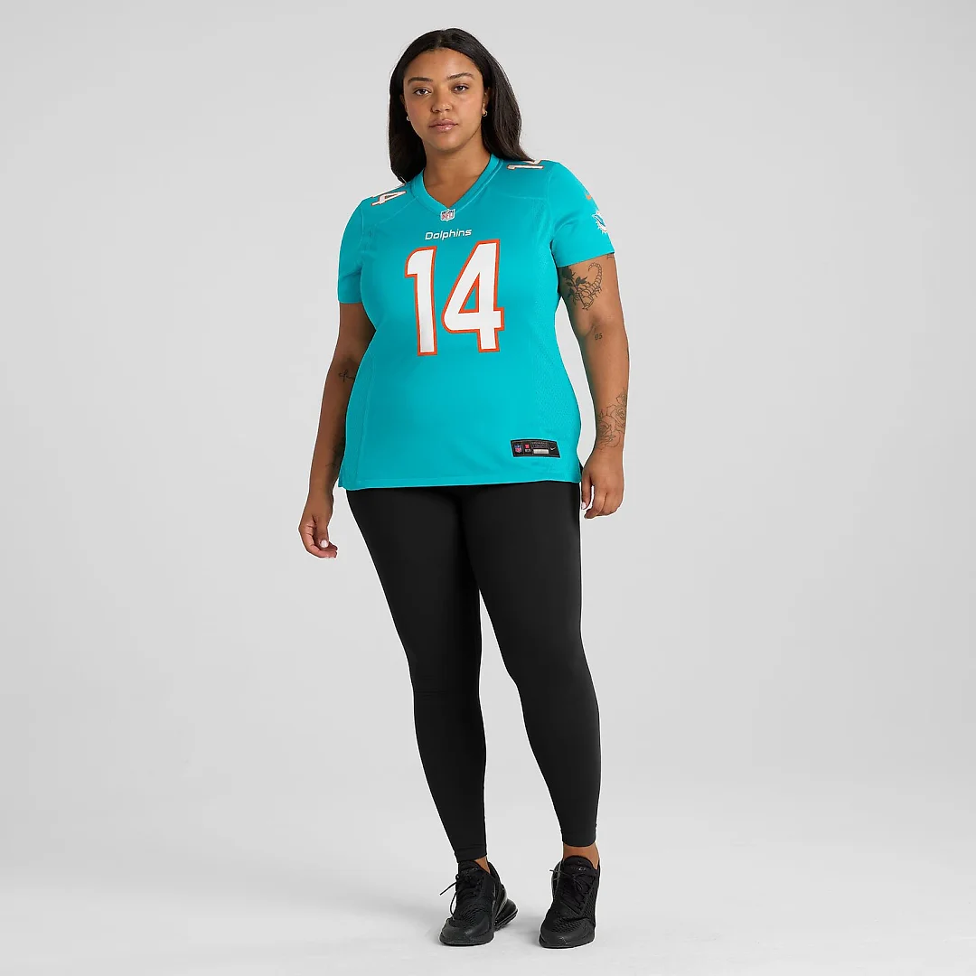 Zennovawear Quinn Ewers Miami Dolphins Women's Team Game Jersey - Aqua