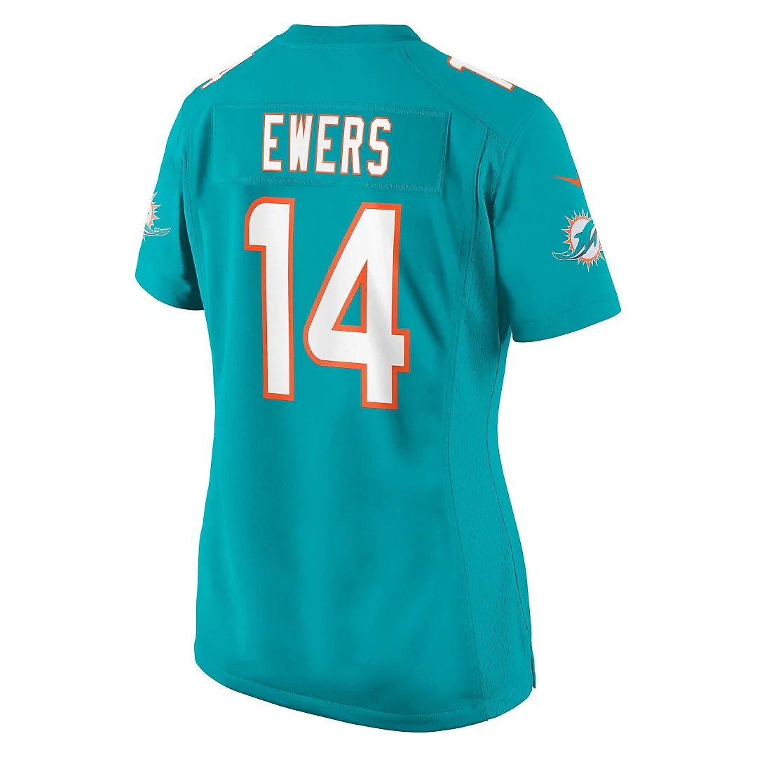 Zennovawear Quinn Ewers Miami Dolphins Women's Team Game Jersey - Aqua