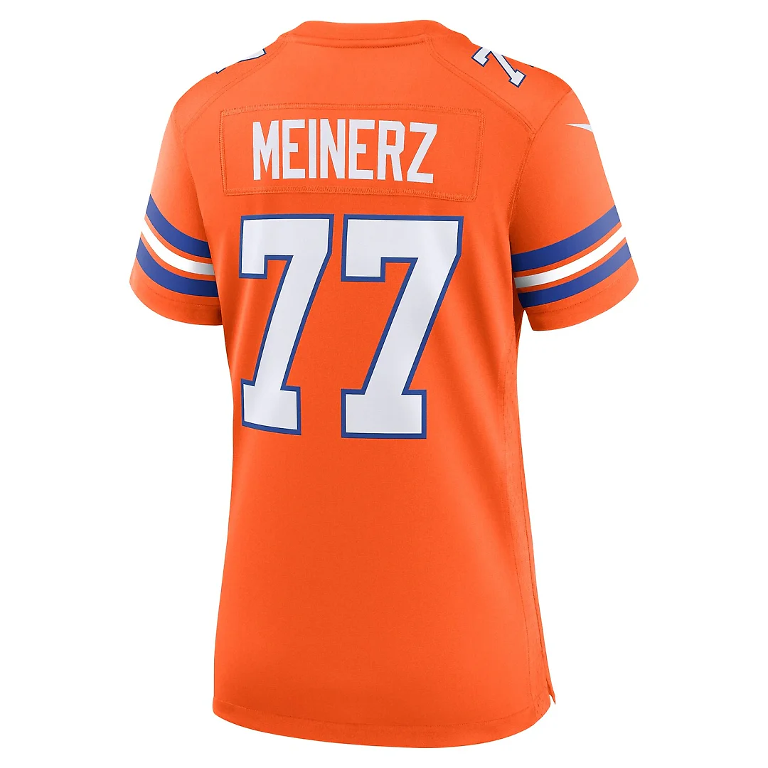 Zennovawear Quinn Meinerz Denver Broncos Women's Mile High Collection 1977 Throwback Player Game Jersey - Orange