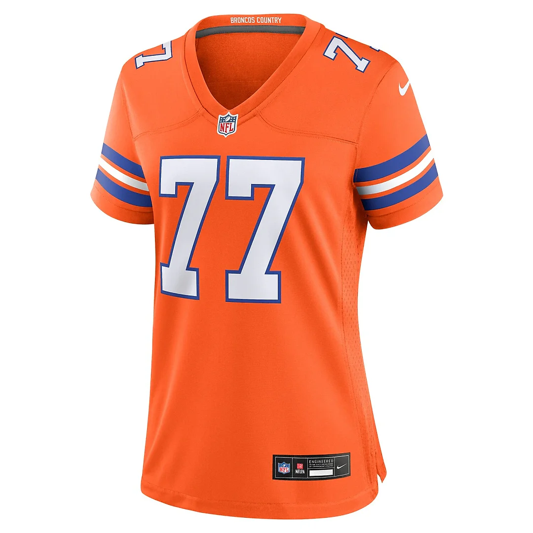 Zennovawear Quinn Meinerz Denver Broncos Women's Mile High Collection 1977 Throwback Player Game Jersey - Orange