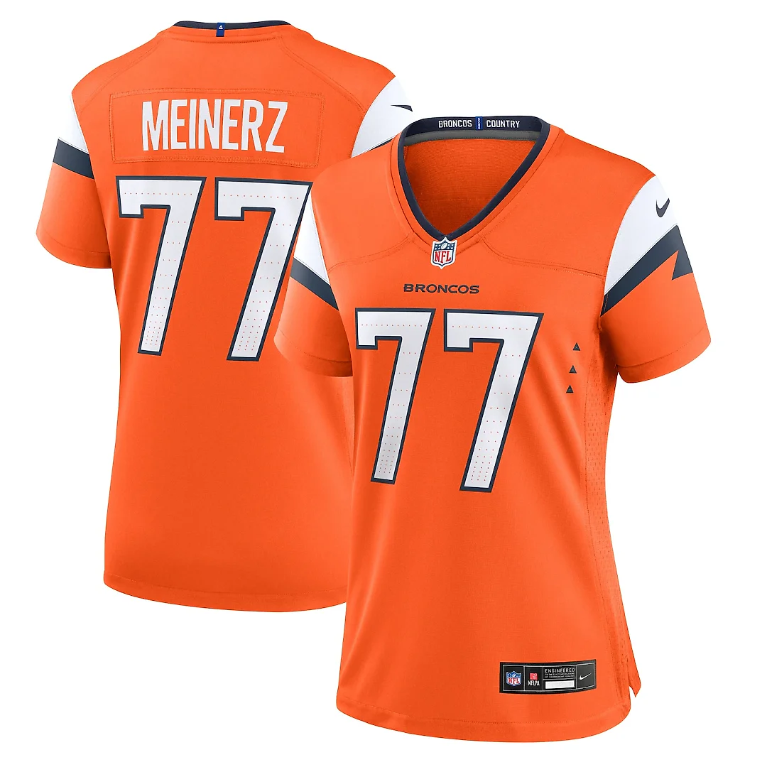 Zennovawear Quinn Meinerz Denver Broncos Women's Team Game Jersey - Orange