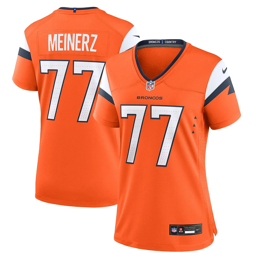 Zennovawear Quinn Meinerz Denver Broncos Women's Team Game Jersey - Orange