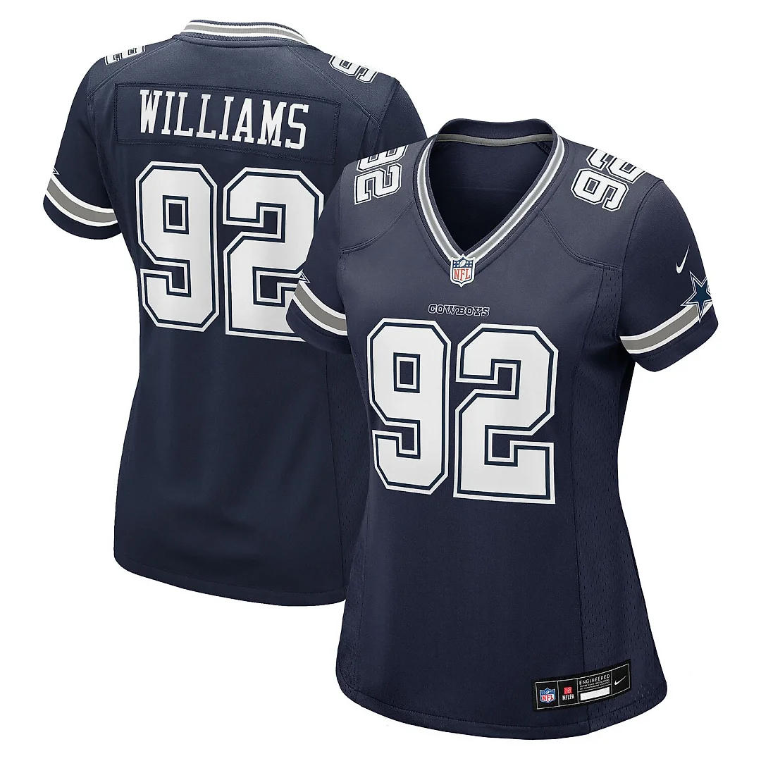 Zennovawear Quinnen Williams Dallas Cowboys Women's Team Game Jersey - Navy
