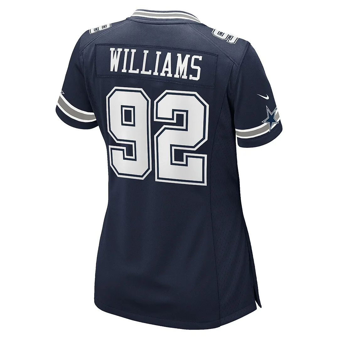 Zennovawear Quinnen Williams Dallas Cowboys Women's Team Game Jersey - Navy