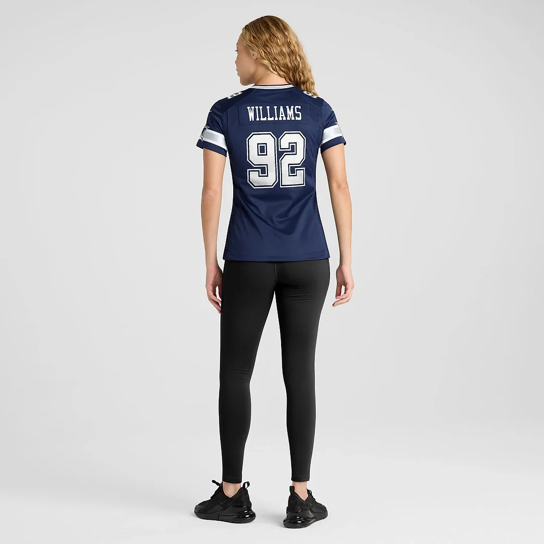 Zennovawear Quinnen Williams Dallas Cowboys Women's Team Game Jersey - Navy