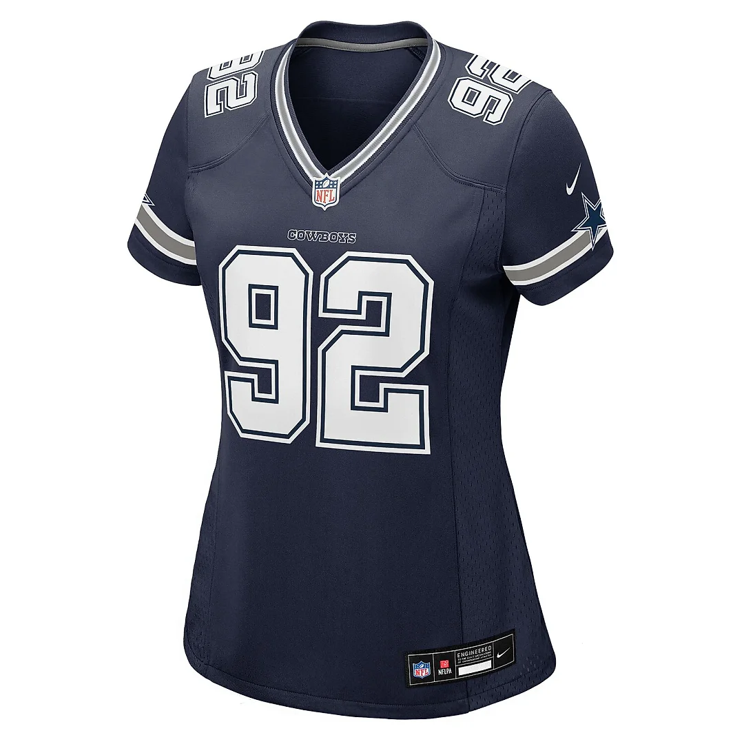Zennovawear Quinnen Williams Dallas Cowboys Women's Team Game Jersey - Navy