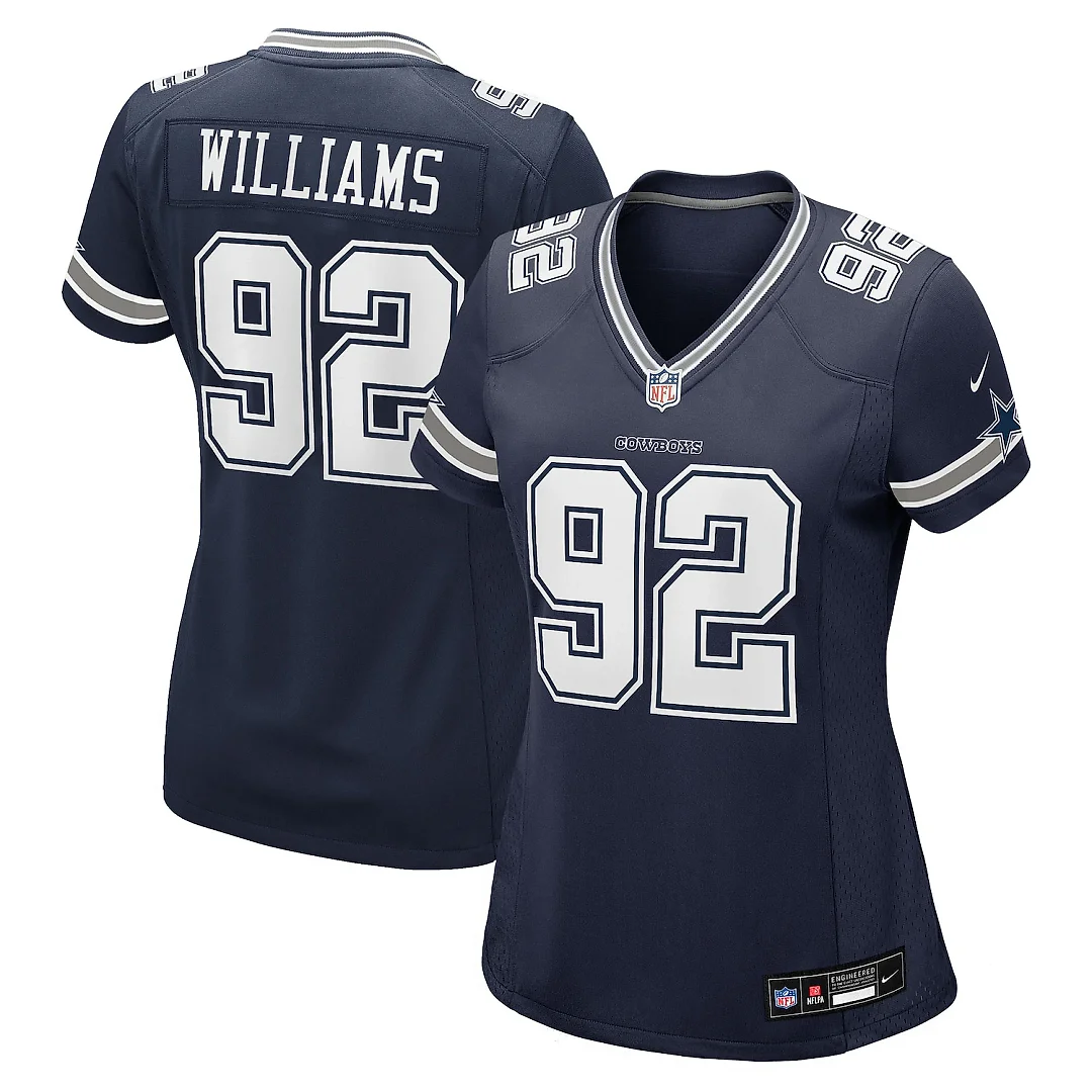 Zennovawear Quinnen Williams Dallas Cowboys Women's Team Game Jersey - Navy