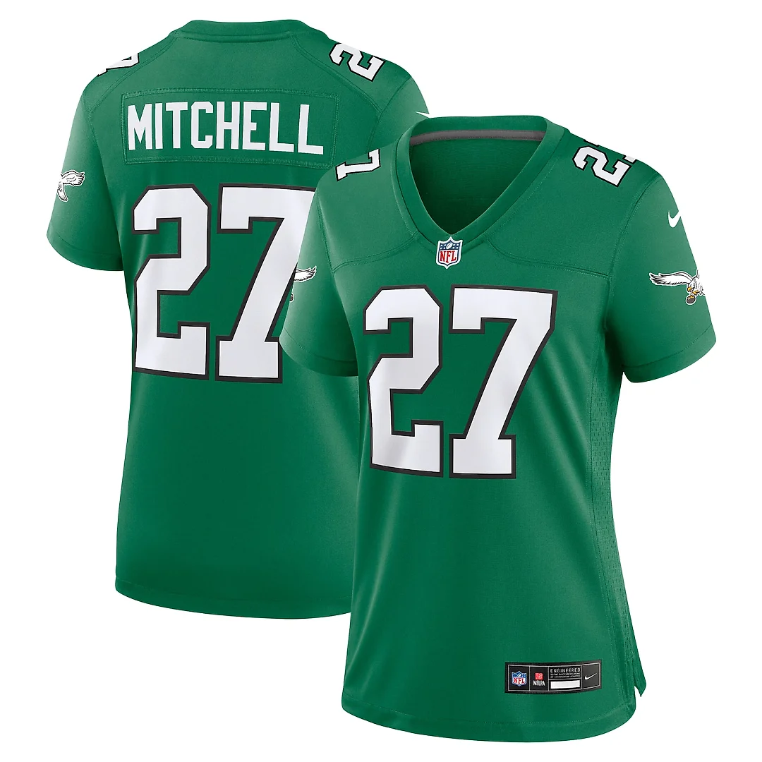 Zennovawear Quinyon Mitchell Philadelphia Eagles Women's Alternate Game Jersey - Kelly Green