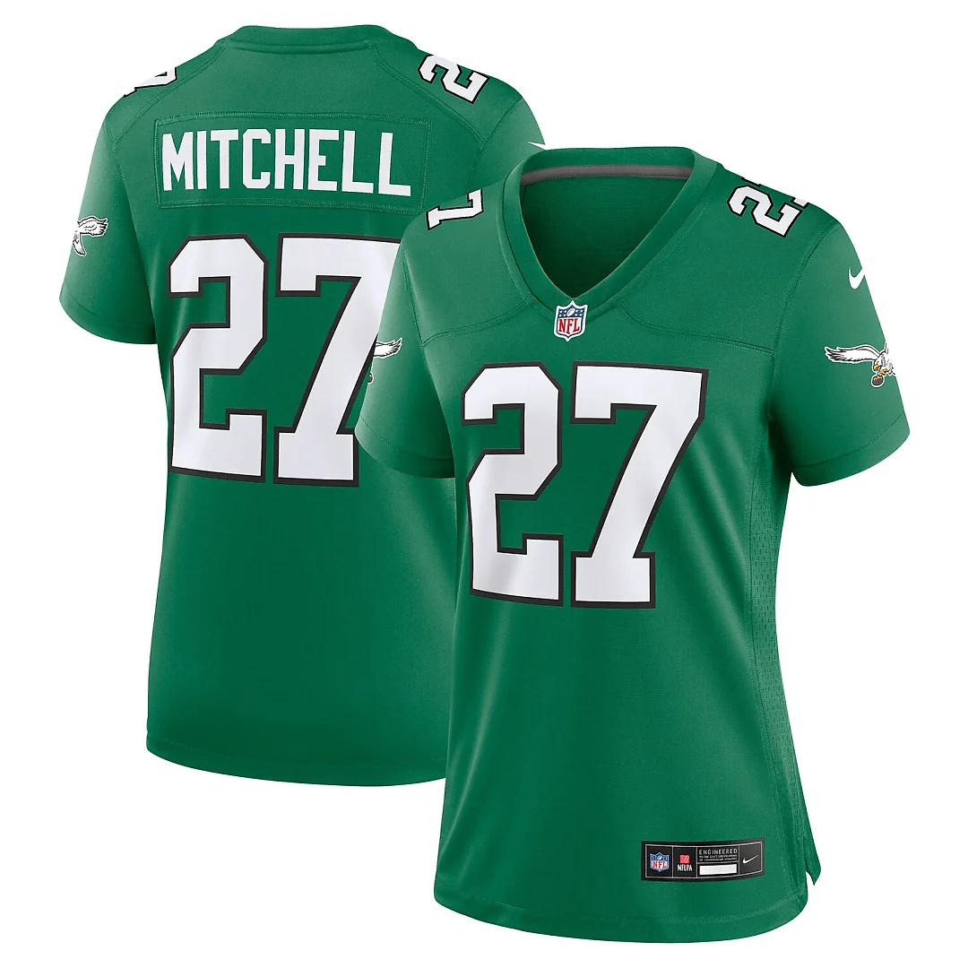 Zennovawear Quinyon Mitchell Philadelphia Eagles Women's Alternate Game Jersey - Kelly Green