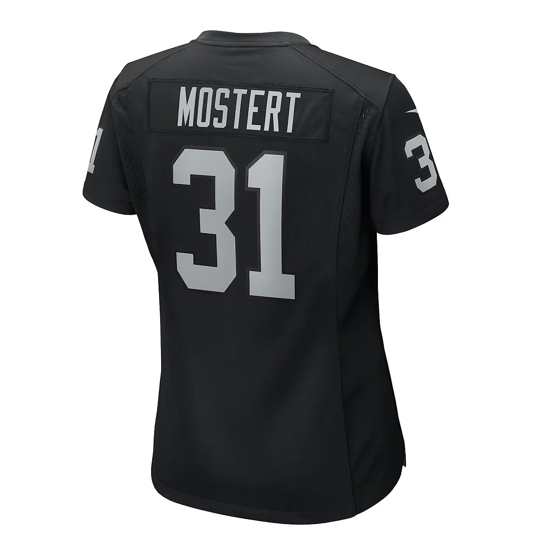 Zennovawear Raheem Mostert Las Vegas Raiders Women's Team Game Jersey - Black