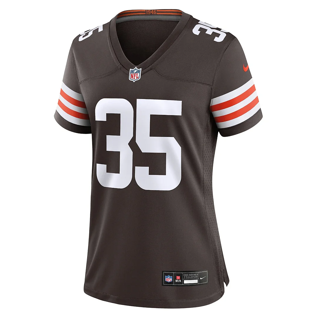 Zennovawear Raheim Sanders Cleveland Browns Women's Team Game Jersey - Brown