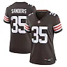 Zennovawear Raheim Sanders Cleveland Browns Women's Team Game Jersey - Brown