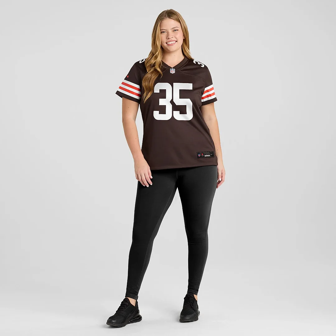 Zennovawear Raheim Sanders Cleveland Browns Women's Team Game Jersey - Brown