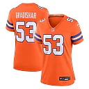 Zennovawear Randy Gradishar Denver Broncos Women's Mile High Collection 1977 Throwback Retired Player Game Jersey - Orange