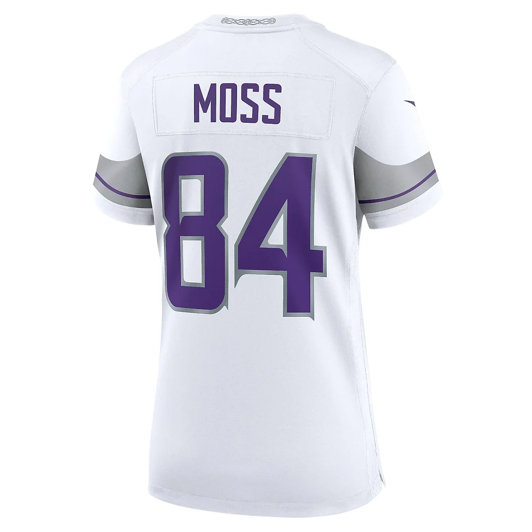 Zennovawear Randy Moss Minnesota Vikings Women's Alternate Retired Player Game Jersey - White