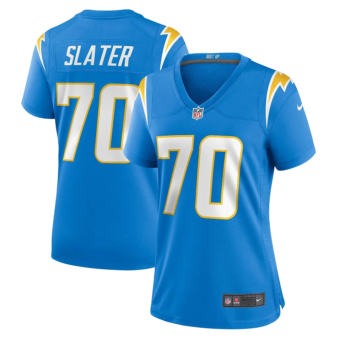 Zennovawear Rashawn Slater Los Angeles Chargers Women's Game Jersey - Powder Blue