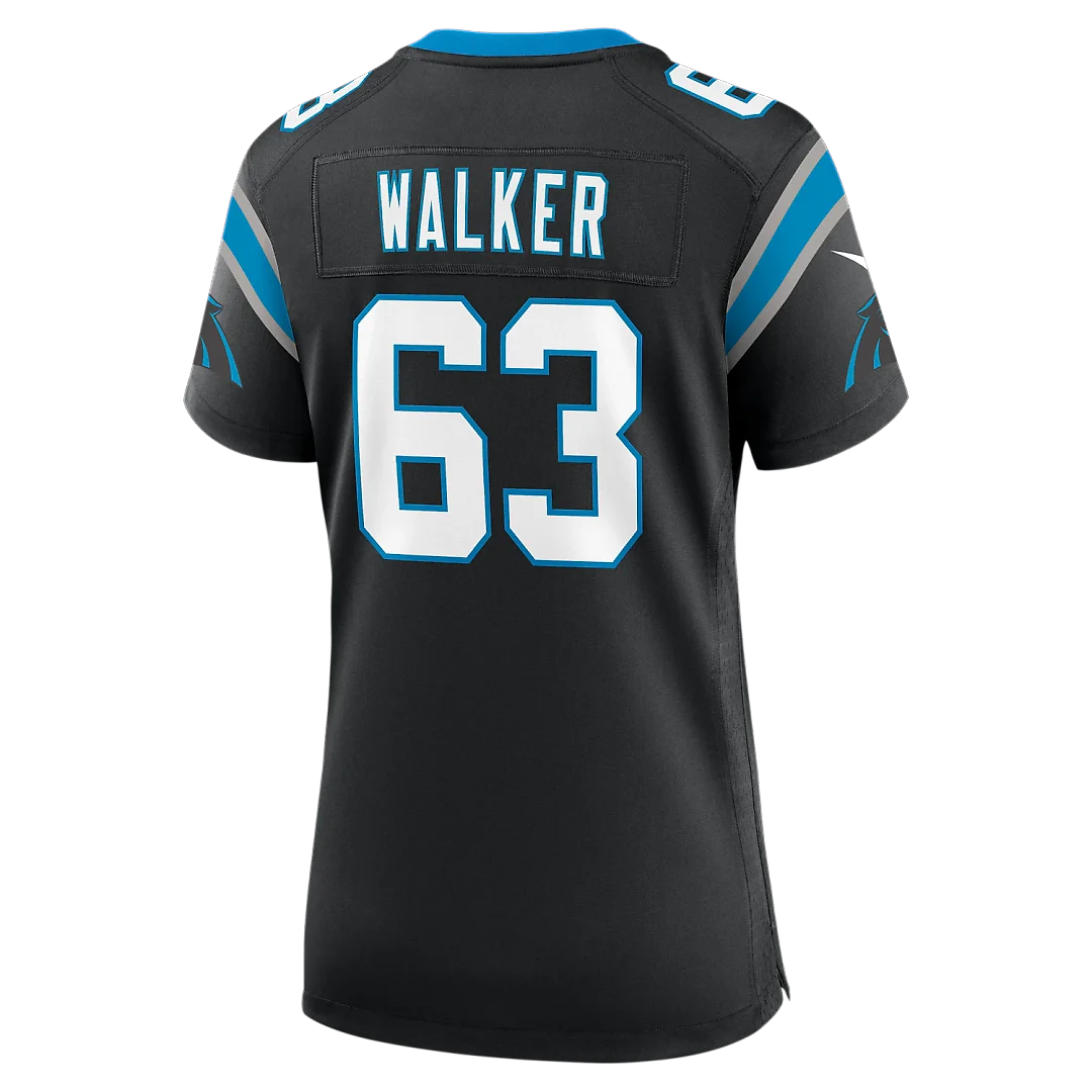 Zennovawear Rasheed Walker Carolina Panthers Women's Team Game Jersey - Black
