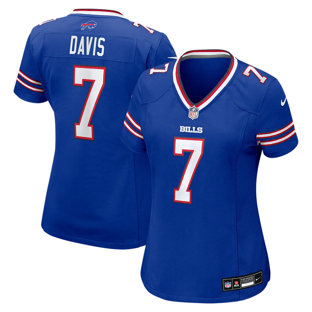 Zennovawear Ray Davis Buffalo Bills Women's Team Game Jersey - Royal