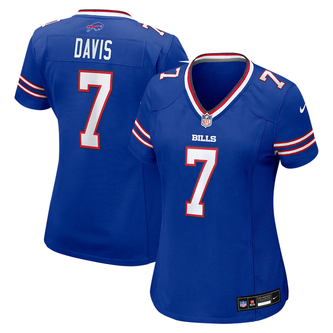 Zennovawear Ray Davis Buffalo Bills Women's Team Game Jersey - Royal