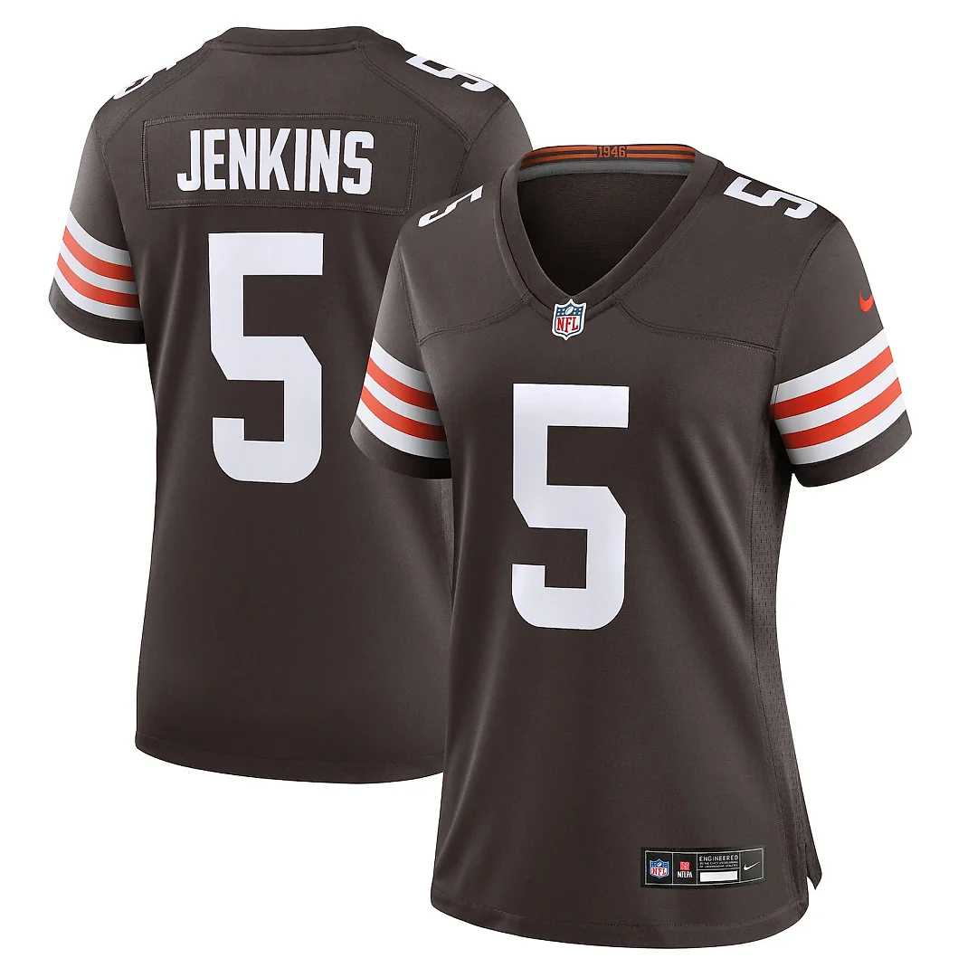Zennovawear Rayshawn Jenkins Cleveland Browns Women's Team Game Jersey - Brown