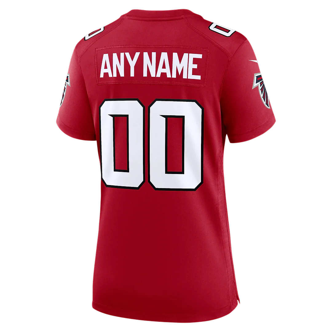 Zennovawear Atlanta Falcons Women's Custom Game Jersey - Red