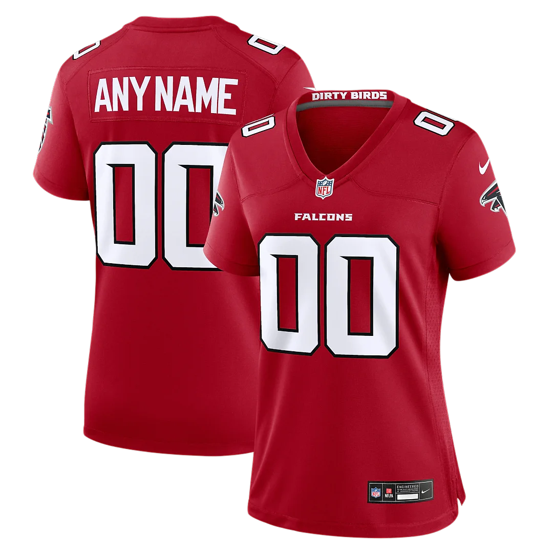 Zennovawear Atlanta Falcons Women's Custom Game Jersey - Red