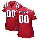 Zennovawear New England Patriots Women's Alternate Custom Jersey - Red